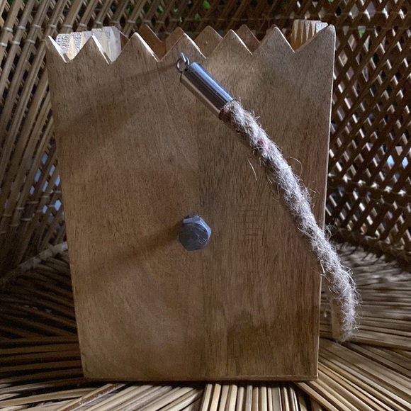 Creepy and Cute Solid Wood Frankenstein’s Monster Rope Handled Kooky Luminary 🎃 - Picture 5 of 16